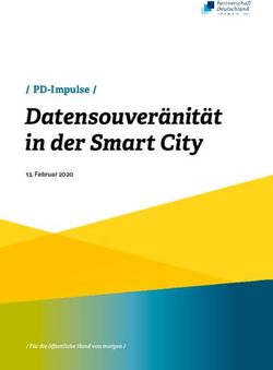 Datensouveränität in der Smart City - PD-Impulse / 13. Februar 2020 - Berater der ...