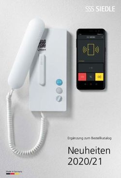 Neuheiten 2020/21 Ergänzung zum Bestellkatalog - Siedle