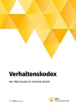 VERHALTENSKODEX DER VNG HANDEL & VERTRIEB GMBH - VNG HANDEL & VERTRIEB GMBH