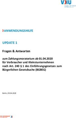 UPDATE 1 Fragen & Antworten zum Zahlungsmoratorium ab 01.04.2020 f&uuml;r Verbraucher und Kleinstunternehmen nach Art. 240 1 des Einf&uuml;hrungsgesetzes ...