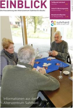 Informationen aus dem Alterszentrum Suhrhard - Die Hauszeitung des Alterszentrum Suhrhard in Buchs