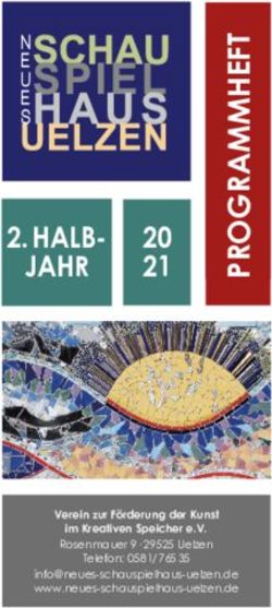 HALB- JAHR 20 21 Verein zur F&ouml;rderung der Kunst im Kreativen Speicher e.V - Rosenmauer 9 29525 Uelzen - Neues Schauspielhaus Uelzen