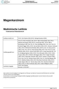Magenkarzinom Medizinische Leitlinie - Tumorzentrum