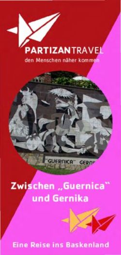 PARTIZANTRAVEL den Menschen n&auml;her kommen - Zwischen "Guernica" und Gernika - Partizan Travel