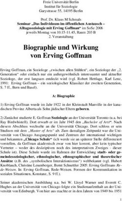 Biographie und Wirkung von Erving Goffman