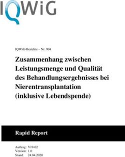 ZUSAMMENHANG ZWISCHEN LEISTUNGSMENGE UND QUALIT&Auml;T DES BEHANDLUNGSERGEBNISSES BEI NIERENTRANSPLANTATION (INKLUSIVE LEBENDSPENDE) - RAPID REPORT - IQWIG