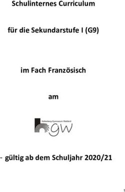Schulinternes Curriculum f&uuml;r die Sekundarstufe I (G9) im Fach Franz&ouml;sisch am - g&uuml;ltig ab dem Schuljahr 2020/21