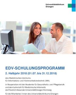 EDV-SCHULUNGSPROGRAMM - Halbjahr 2018 (01.07. bis 31.12.2018) - Lehrstuhl für ...