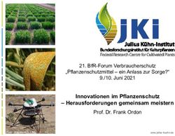 INNOVATIONEN IM PFLANZENSCHUTZ - HERAUSFORDERUNGEN GEMEINSAM MEISTERN - BFR-FORUM VERBRAUCHERSCHUTZ "PFLANZENSCHUTZMITTEL - EIN ANLASS ZUR SORGE?"