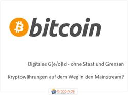 Digitales G(e/o)ld - ohne Staat und Grenzen Kryptow&auml;hrungen auf dem Weg in den Mainstream? - INTECON