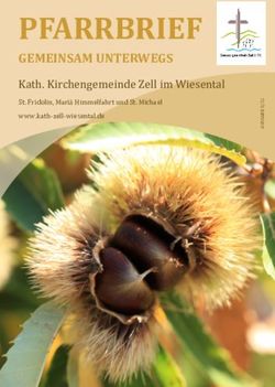 PFARRBRIEF GEMEINSAM UNTERWEGS - Kath. Kirchengemeinde Zell im Wiesental - Seelsorgeeinheit Zell im Wiesental