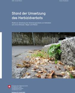 Stand der Umsetzung des Herbizidverbots - Studie zur Umsetzung des Anwendungsverbots von Herbiziden auf und an Strassen, Wegen und Plätzen - BAFU