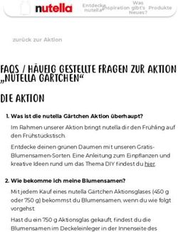 FAQS / H&Auml;UFIG GESTELLTE FRAGEN ZUR AKTION "NUTELLA G&Auml;RTCHEN" DIE AKTION - Entdecke deinen gr&uuml;nen Daumen