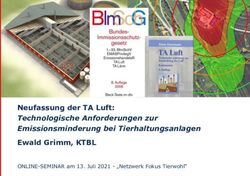 Neufassung der TA Luft: Technologische Anforderungen zur Emissionsminderung bei Tierhaltungsanlagen Ewald Grimm, KTBL - ONLINE-SEMINAR am 13. Juli ...