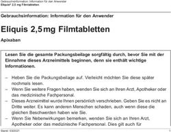 Eliquis 2,5 mg Filmtabletten - PatientenInfo-Service