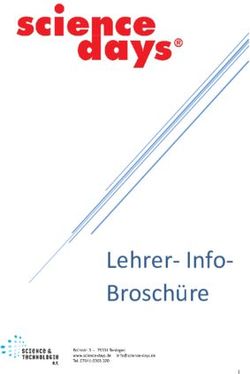 Lehrer- Info-Broschüre - Science Days