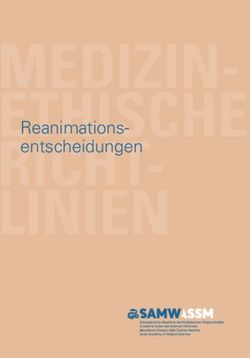 MEDIZIN-ETHISCHE RICHT-LINIEN - Reanimations-entscheidungen - Schweizerische Akademie ...