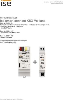 Ise smart connect KNX Vaillant - Produkthandbuch