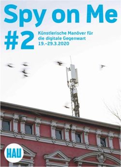 Spy on Me #2 Künstlerische Manöver für - die digitale Gegenwart 19.-29.3.2020