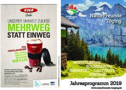 NaturFreunde T&ouml;ging - Jahresprogramm 2019 MOUNTAINBIKE SCHNEESPORT BERGSPORT LAUFTREFF RENNRAD