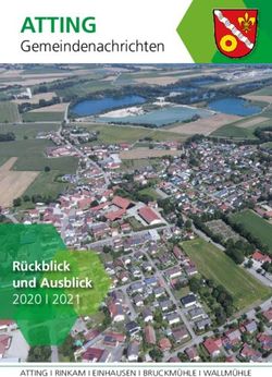 ATTING Gemeindenachrichten - Rückblick und Ausblick