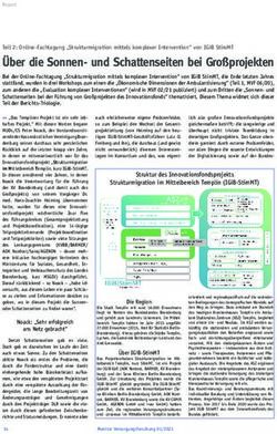 &Uuml;ber die Sonnen- und Schattenseiten bei Gro&szlig;projekten