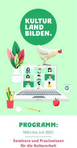 PROGRAMM: M&auml;rz bis Juli 2021 - Seminare und Praxiswissen f&uuml;r die Kulturarbeit - LAG Soziokultur Th&uuml;ringen