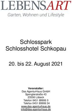 SCHLOSSPARK SCHLOSSHOTEL SCHKOPAU - BIS 22. AUGUST 2021 DAS AGENTURHAUS GMBH SPENGLERSTRA&szlig;E 43 - LEBENSART