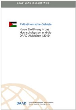 Pal&auml;stinenische Gebiete - Kurze Einf&uuml;hrung in das Hochschulsystem und die DAAD-Aktivit&auml;ten