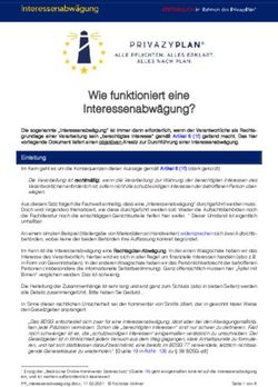 Wie funktioniert eine Interessenabwägung?