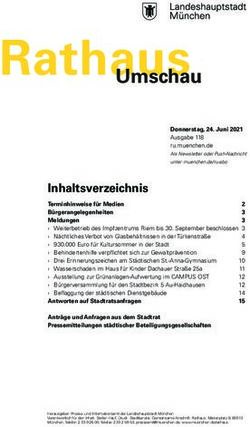 Inhaltsverzeichnis - Umschau