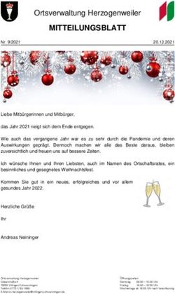 MITTEILUNGSBLATT Ortsverwaltung Herzogenweiler