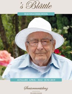 HAUSNACHRICHTEN - AUSGABE APRIL MAI JUNI 2019