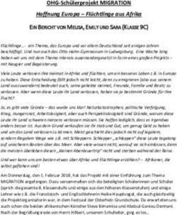 OHG-Sch&uuml;lerprojekt MIGRATION - Hoffnung Europa - Fl&uuml;chtlinge aus Afrika