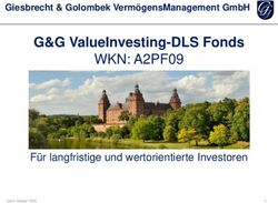 WKN: A2PF09 G&G ValueInvesting-DLS Fonds - F&uuml;r langfristige und wertorientierte Investoren - Giesbrecht & Golombek ...