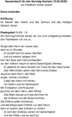 Hausandacht f&uuml;r den Sonntag Kantate (10.05.2020)