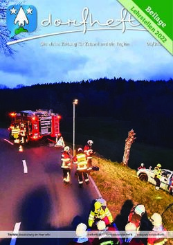 Die kleine Zeitung f&uuml;r Zetzwil und die Region 05/ 2021 - Dorfheftli