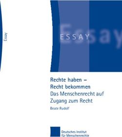 Rechte haben - Recht bekommen - Das Menschenrecht auf Zugang zum Recht Beate Rudolf