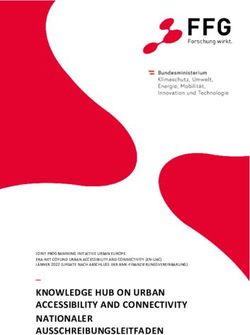 KNOWLEDGE HUB ON URBAN ACCESSIBILITY AND CONNECTIVITY NATIONALER AUSSCHREIBUNGSLEITFADEN