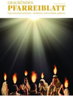 PFARREIBLATT GRAUBÜNDEN - Fegl parochial grischun | Bollettino parrocchiale grigione - Katholische Kirchgemeinde Flims-Trin