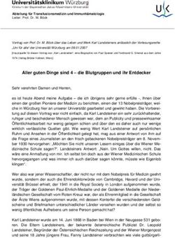 Aller guten Dinge sind 4 - die Blutgruppen und ihr Entdecker