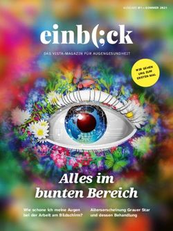 Alles im bunten Bereich - Wie schone ich meine Augen bei der Arbeit am Bildschirm? - Vista Klinik