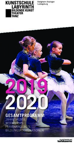 2019 2020 GESAMTPROGRAMM - JAHRESKURSE WORKSHOPS FERIENANGEBOTE BILDUNGSKOOPERATIONEN - Stadt Ludwigsburg
