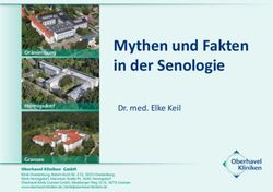 Mythen und Fakten in der Senologie - Dr. med. Elke Keil
