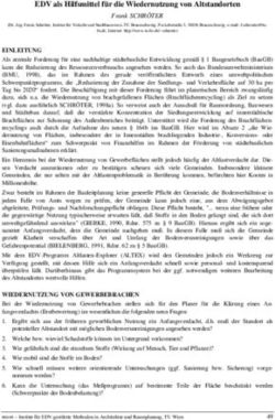 EDV als Hilfsmittel f&uuml;r die Wiedernutzung von Altstandorten