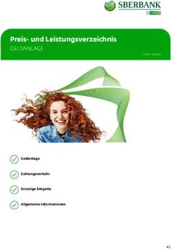 Preis- und Leistungsverzeichnis - GELDANLAGE - Geldanlage Zahlungsverkehr Sonstige Entgelte - Sberbank Direct