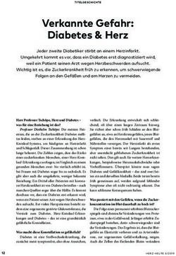 Verkannte Gefahr: Diabetes & Herz - Deutsche Herzstiftung