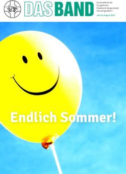 Endlich Sommer! - Juni bis August 2021 Gemeindebrief der Evangelischen Friedenskirchengemeinde M&ouml;nchengladbach - Evangelische ...