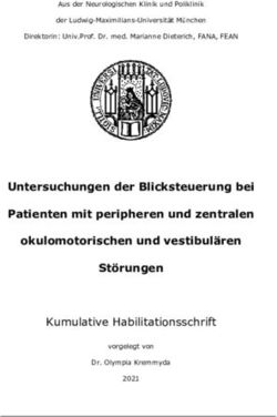 Untersuchungen der Blicksteuerung bei Patienten mit peripheren und zentralen okulomotorischen und vestibul&auml;ren St&ouml;rungen