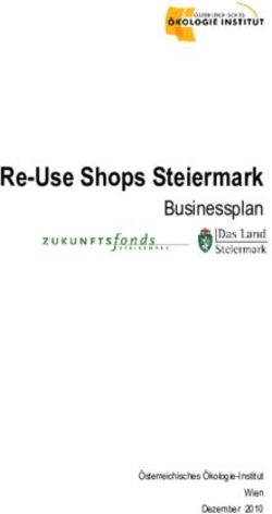 Re-Use Shops Steiermark - Businessplan - Österreichisches Ökologie-Institut Wien Dezember 2010 - Land ...